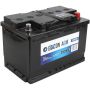 Автомобильный аккумулятор EDCON DC70720R 70А/ч-12V ст EN720 европейские обратная 278x175x190
