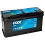 Автомобильный аккумулятор Exide AGM EK1060 106А/ч-12V ст EN950 толстые обратная 393x175x190