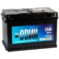 Odin 6СТ 75А/ч-12V ст EN540 европейские прямая 278x175x190