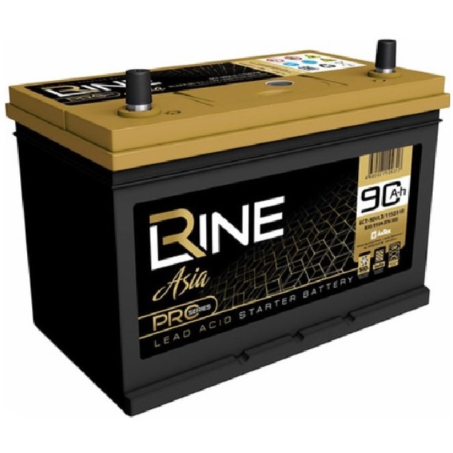 Автомобильный аккумулятор R-Line Pro 90Ач о/п Asia D31L 90А/ч-12V ст EN910 европейские обратная 306x175x225