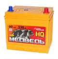 Тюменский Медведь Silver 6СТ 60 VLA Asia 65D23R 60А/ч-12V ст EN530 европейские прямая 232x173x225