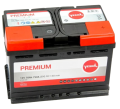 Vesna Premium PR78H 78А/ч-12V ст EN750 европейские обратная 278x175x190