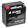 ZUBR BIKE YTX14-BS AGM 14А/ч-12V ст EN200 болт прямая 150x87x145