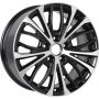 Легковой диск KDW KD1723 7,5x17 5x114,3 ET46 67,1 Black Front Polished
