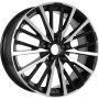 Легковой диск KDW KD1740 7x17 5x114,3 ET50 54,1 Black Front Polished