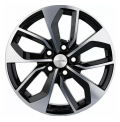Khomen Wheels KHW1703 7x17 5x114,3 ET50 67,1 Black-FP