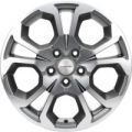 Khomen Wheels V-Spoke 711 6,5x17 5x114,3 ET50 67,1 Gray-FP