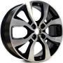 Легковой диск КиК Балу 6,5x17 4x100 ET41 60,1 Алмаз черный