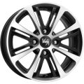 КиК Беринг 5,5x14 4x98 ET35 58,5 Алмаз черный