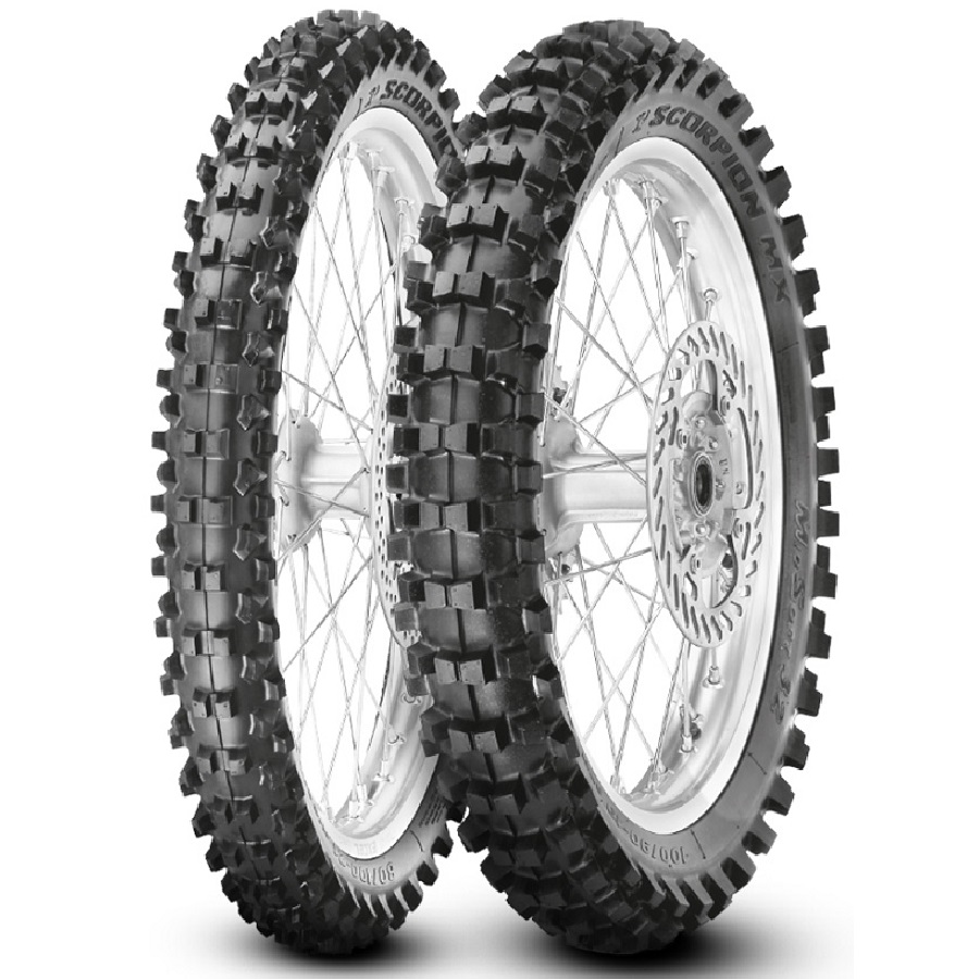 Мотошина Pirelli Scorpion MX32 Mid Soft 60/100 R14 29M Front Wheel (переднее колесо)