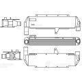 Luzar LRIC3101 интеркулера (онв) Komatsu WB93R/S-5E0; WB97S-5E0 (06-) с дв. S4D104E3