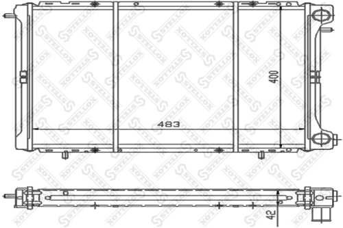Радиатор охлаждения Stellox 10-25232-SX