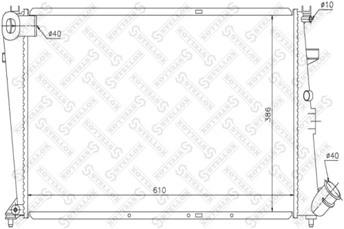 Радиатор охлаждения Stellox 10-25651-SX