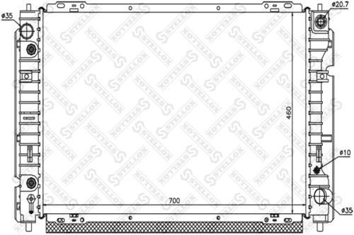 Радиатор охлаждения Stellox 10-25775-SX