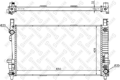 Радиатор охлаждения Stellox 10-25936-SX