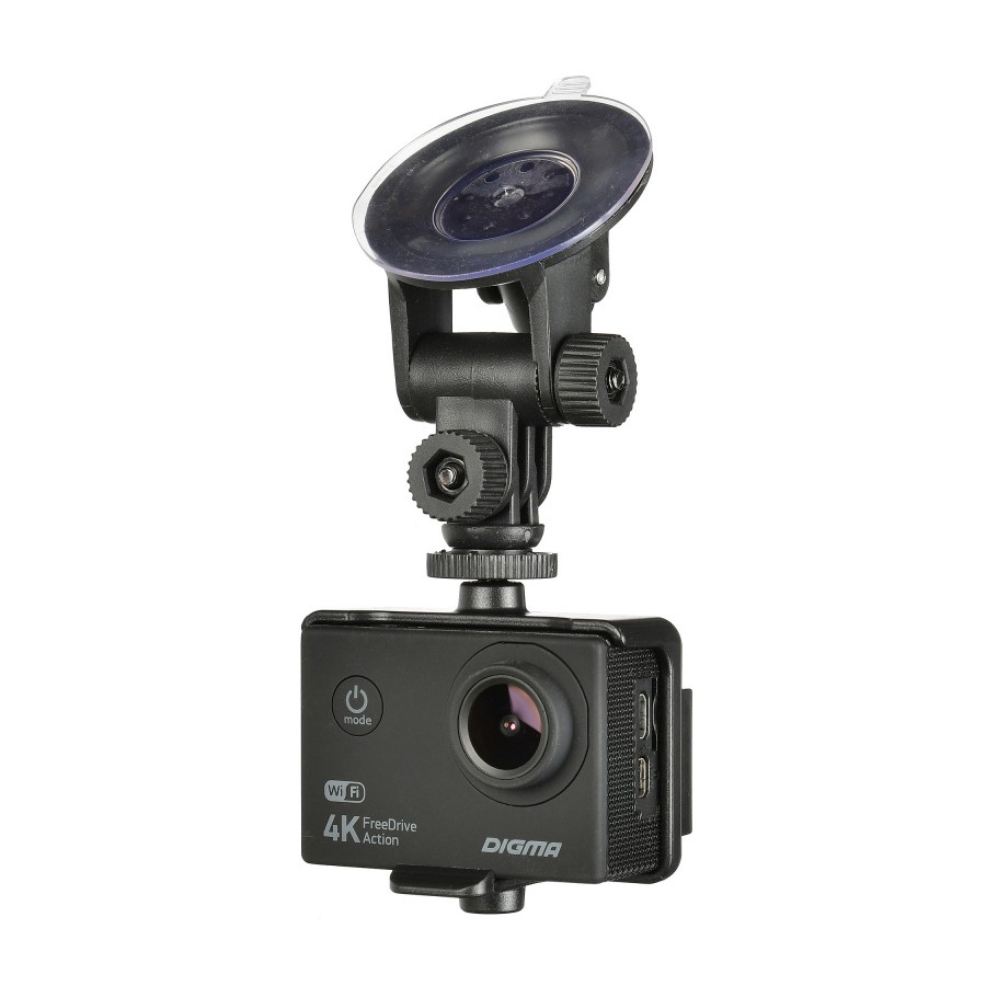 Видеорегистратор Digma FreeDrive Action 4K WiFi 150 ° черный