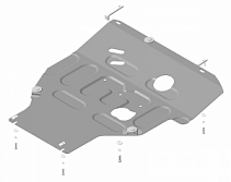 Защита картера и КПП Motodor 71427 Nissan Tiida седан/хетчбек 2006-2014, Nissan Tiida хетчбек 2015-2018