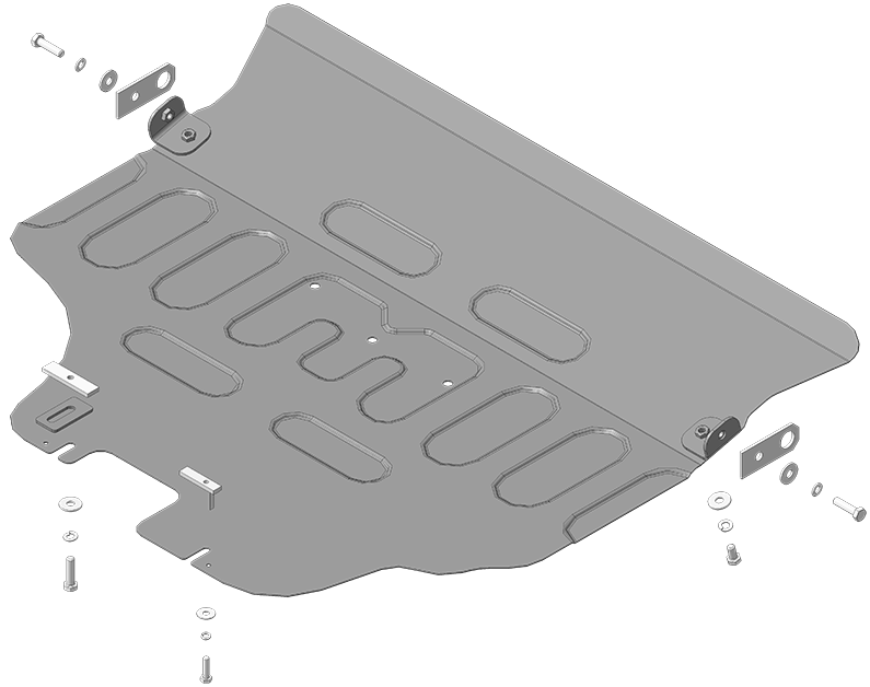 Защита картера и КПП Motodor 72203 Subaru Outback 2021-