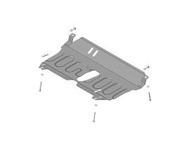 Защита картера и КПП Motodor 72538 Toyota Venza 2008-2012, Toyota Camry седан 2006-2011