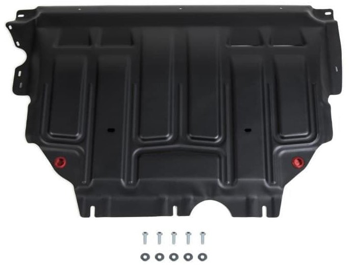 Защита картера и КПП Rival 111.5128.1 Skoda Octavia 2020-, V- 1.4; 1.6/Skoda Superb 2019-, V - 2.0; привод - передний/Volkswagen Jett, сталь + комплект крепежа